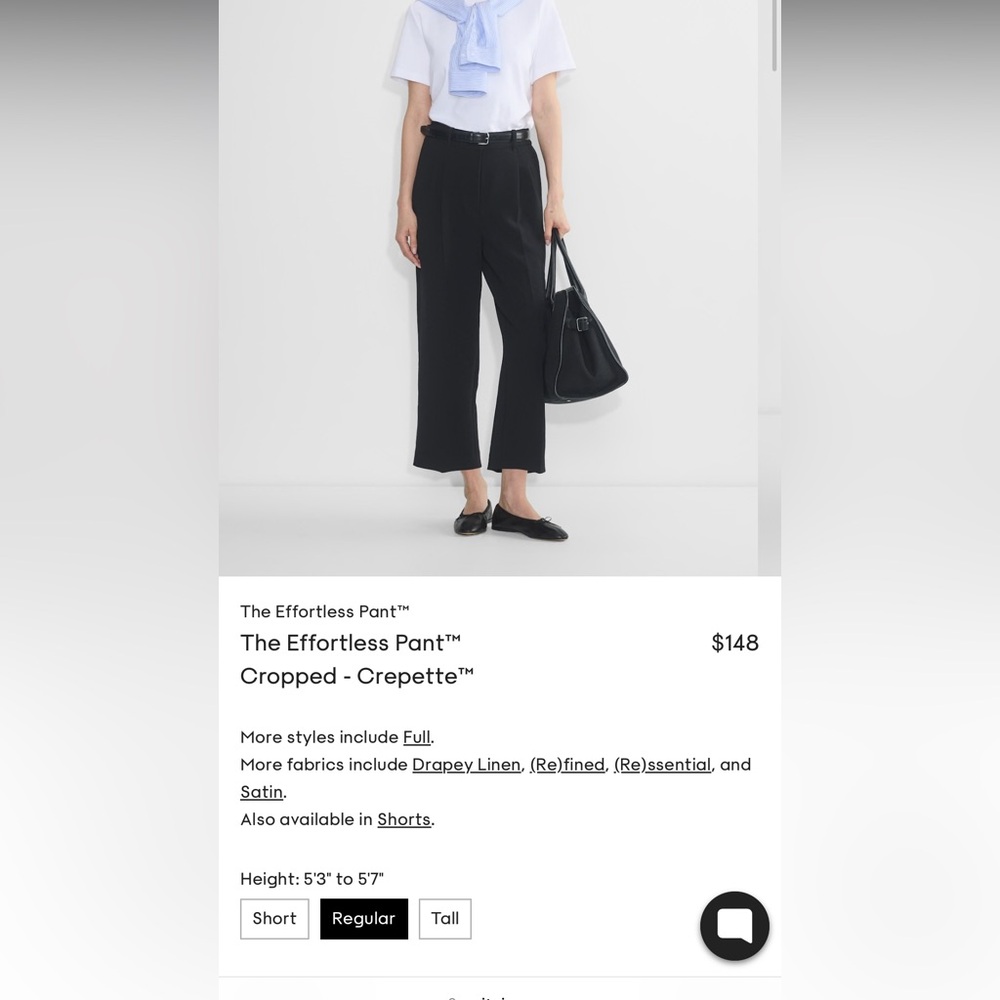 The Effortless Pant™ Cropped - Crepette - REGULAR LENGTH